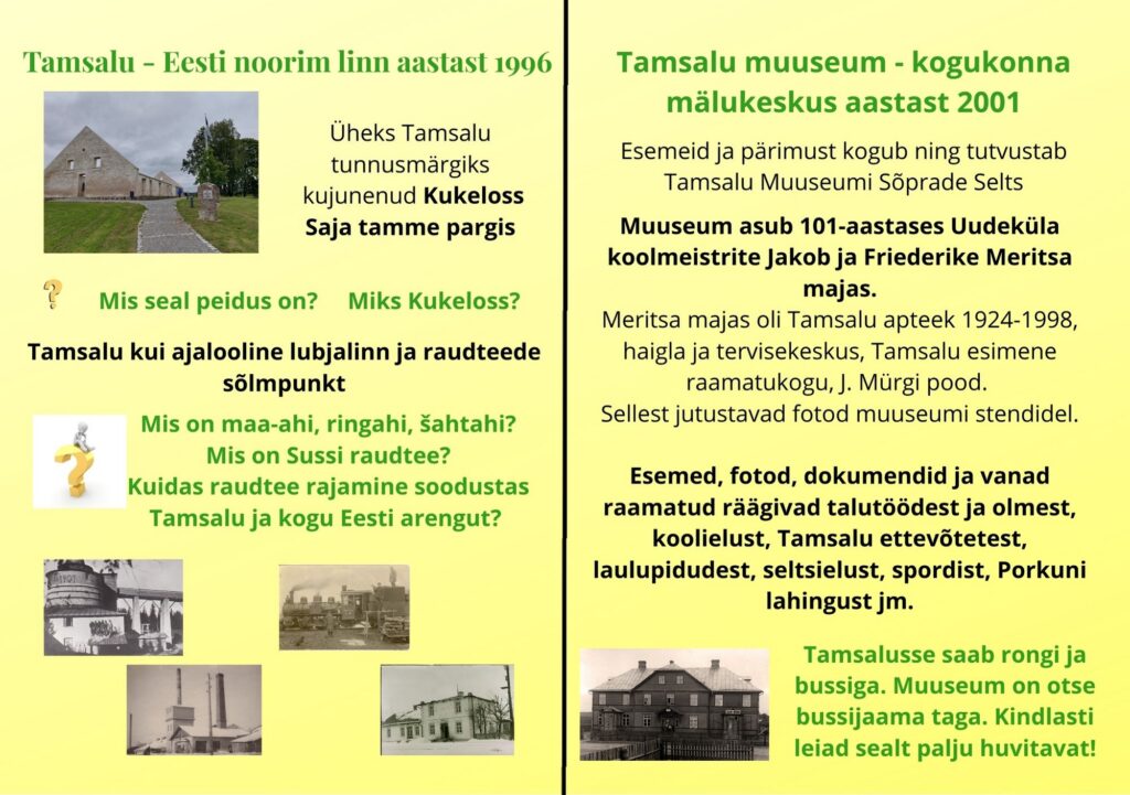 Tamsalu muuseumi esindus Lääne-Virumaa hariduspäeval 26. augustil 2025