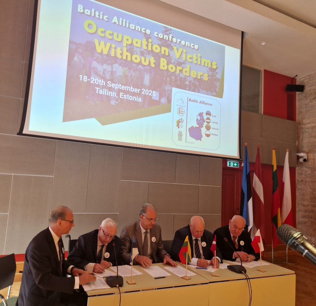 MRÜ organiseeritud Baltic Alliance riikide Eesti, Läti, Leedu ja Poola poliitiliselt represseeritute organisatsioonide esinduste kohtumine Tallinnas