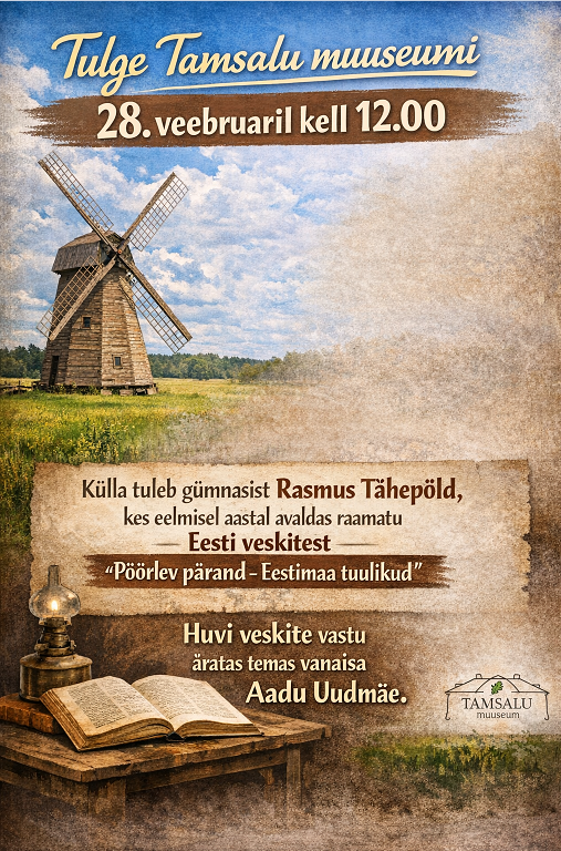 Veebruaris ja märtsis 2026 toimuvad üritused