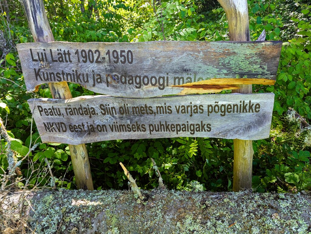 Leinapäeva eelne mälestusretk Lui Lätti mälestuskivi juurde
